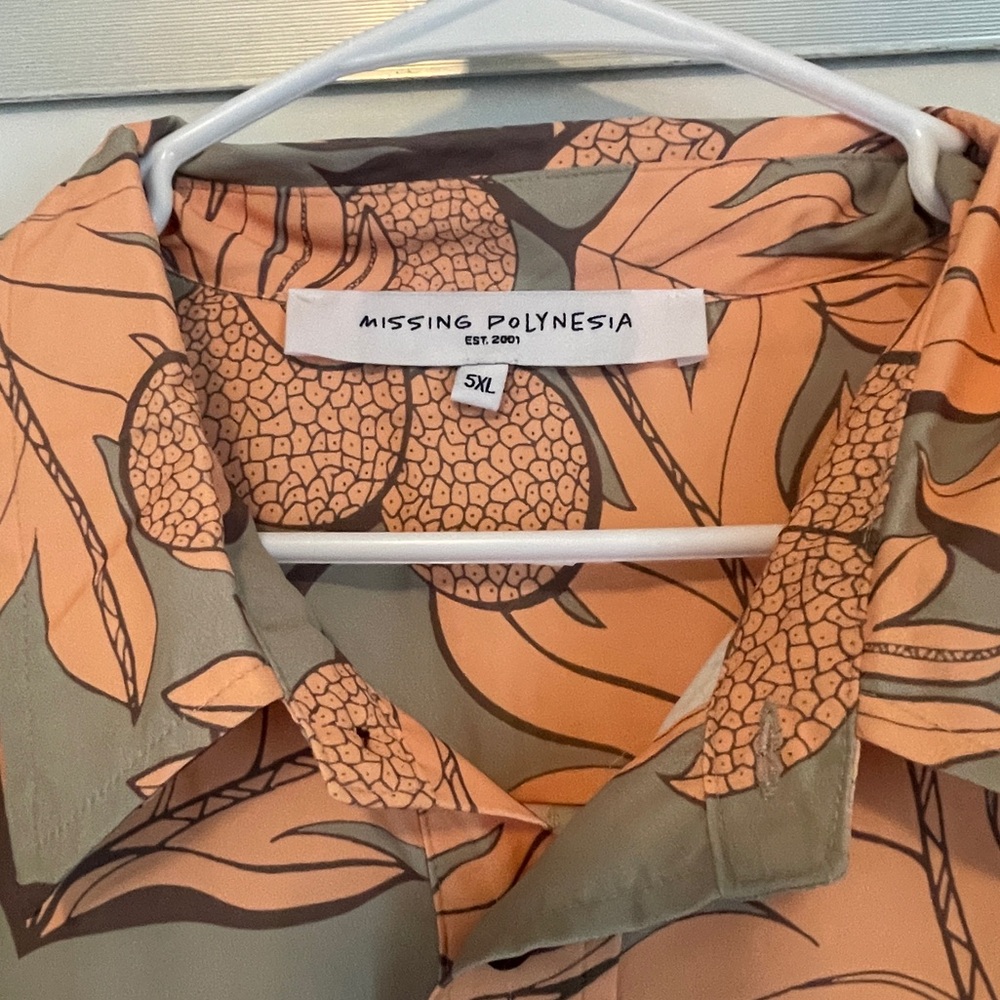 MISSING POLYNESIA Mens Ulu Aloha Shirt - Picture 4 of 8